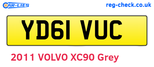 YD61VUC are the vehicle registration plates.