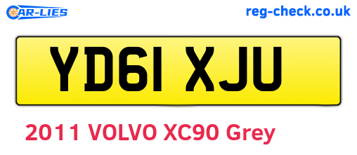YD61XJU are the vehicle registration plates.