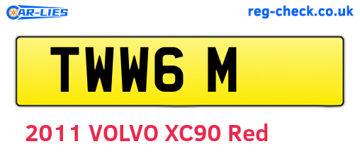 TWW6M are the vehicle registration plates.