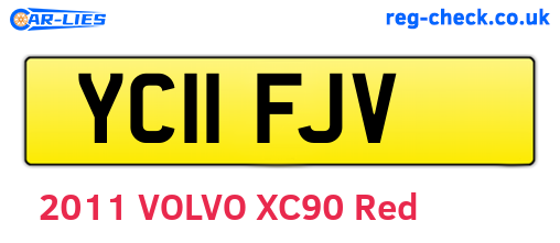 YC11FJV are the vehicle registration plates.