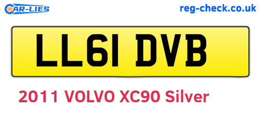 LL61DVB are the vehicle registration plates.