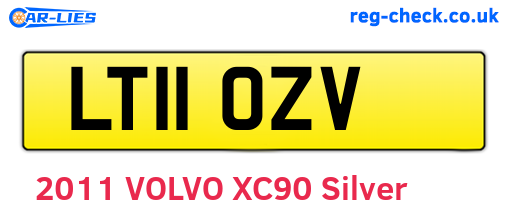 LT11OZV are the vehicle registration plates.
