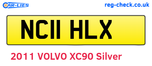 NC11HLX are the vehicle registration plates.
