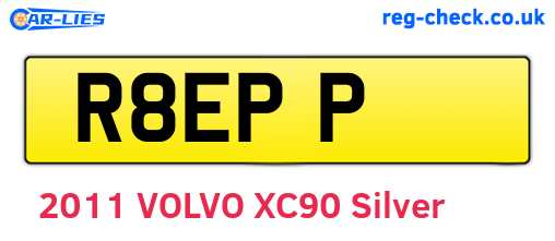 R8EPP are the vehicle registration plates.