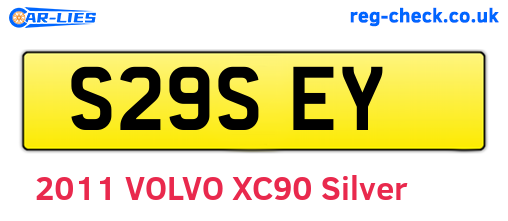 S29SEY are the vehicle registration plates.