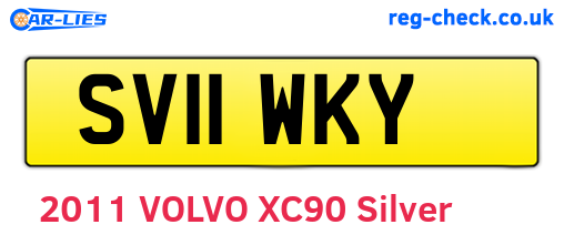 SV11WKY are the vehicle registration plates.