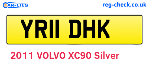YR11DHK are the vehicle registration plates.