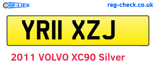YR11XZJ are the vehicle registration plates.