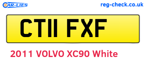 CT11FXF are the vehicle registration plates.