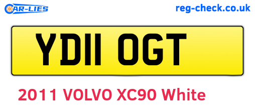 YD11OGT are the vehicle registration plates.