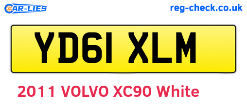 YD61XLM are the vehicle registration plates.
