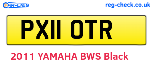 PX11OTR are the vehicle registration plates.