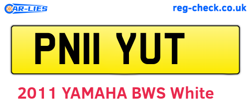 PN11YUT are the vehicle registration plates.