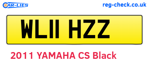 WL11HZZ are the vehicle registration plates.