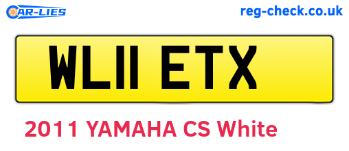 WL11ETX are the vehicle registration plates.