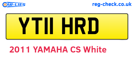 YT11HRD are the vehicle registration plates.