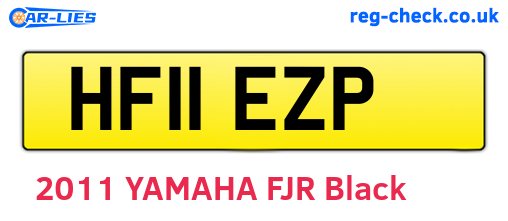 HF11EZP are the vehicle registration plates.