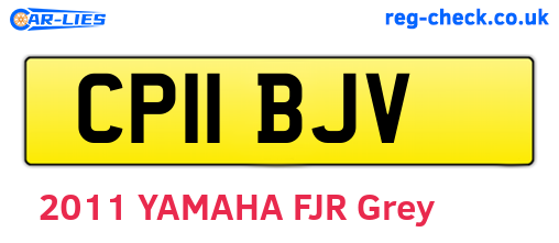 CP11BJV are the vehicle registration plates.