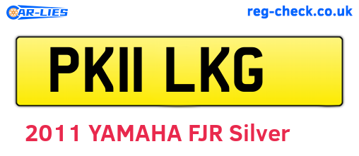 PK11LKG are the vehicle registration plates.