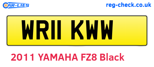 WR11KWW are the vehicle registration plates.