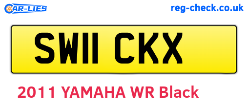 SW11CKX are the vehicle registration plates.