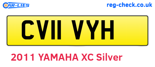 CV11VYH are the vehicle registration plates.
