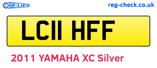 LC11HFF are the vehicle registration plates.