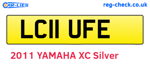 LC11UFE are the vehicle registration plates.
