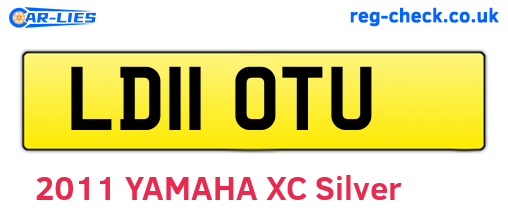 LD11OTU are the vehicle registration plates.