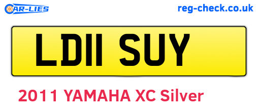 LD11SUY are the vehicle registration plates.