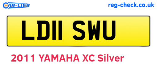 LD11SWU are the vehicle registration plates.