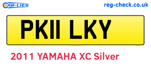 PK11LKY are the vehicle registration plates.