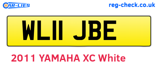 WL11JBE are the vehicle registration plates.