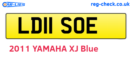 LD11SOE are the vehicle registration plates.
