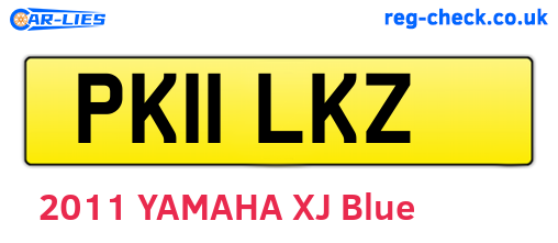 PK11LKZ are the vehicle registration plates.