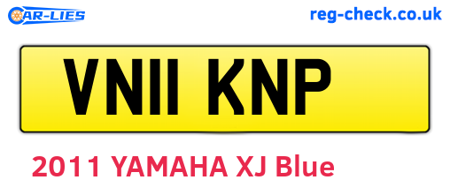 VN11KNP are the vehicle registration plates.