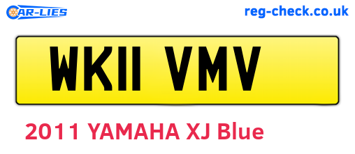 WK11VMV are the vehicle registration plates.