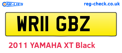 WR11GBZ are the vehicle registration plates.