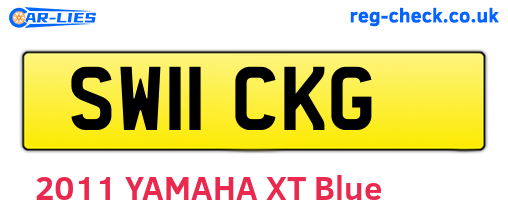 SW11CKG are the vehicle registration plates.