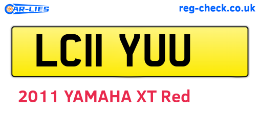 LC11YUU are the vehicle registration plates.