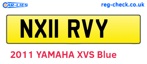 NX11RVY are the vehicle registration plates.