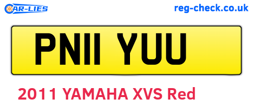 PN11YUU are the vehicle registration plates.