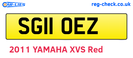 SG11OEZ are the vehicle registration plates.