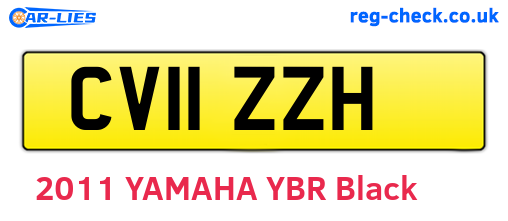 CV11ZZH are the vehicle registration plates.