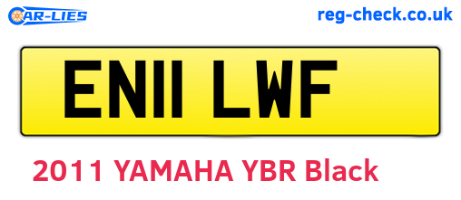 EN11LWF are the vehicle registration plates.