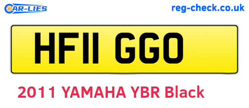 HF11GGO are the vehicle registration plates.