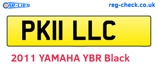 PK11LLC are the vehicle registration plates.