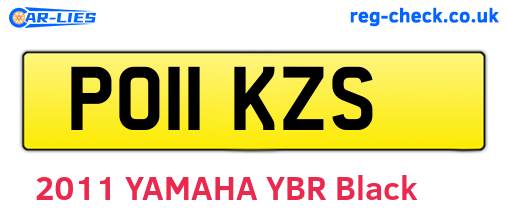 PO11KZS are the vehicle registration plates.