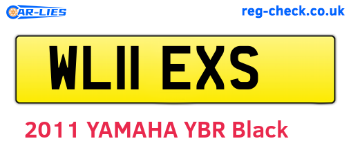 WL11EXS are the vehicle registration plates.
