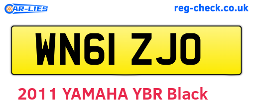 WN61ZJO are the vehicle registration plates.